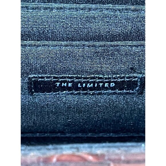 The Limited Vintage Leather Clutch Brown Alligator Y2K Preppy Retro 80s Classic - Picture 9 of 12
